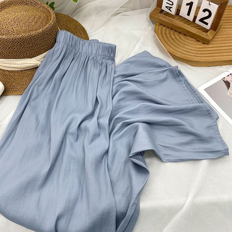 Jiashucheng Rèm Cửa Lụa Lạnh Siêu Mỏng Dáng Rộng Mát Mẻ Chống Muỗi Mùa Hè Cho Nữ @