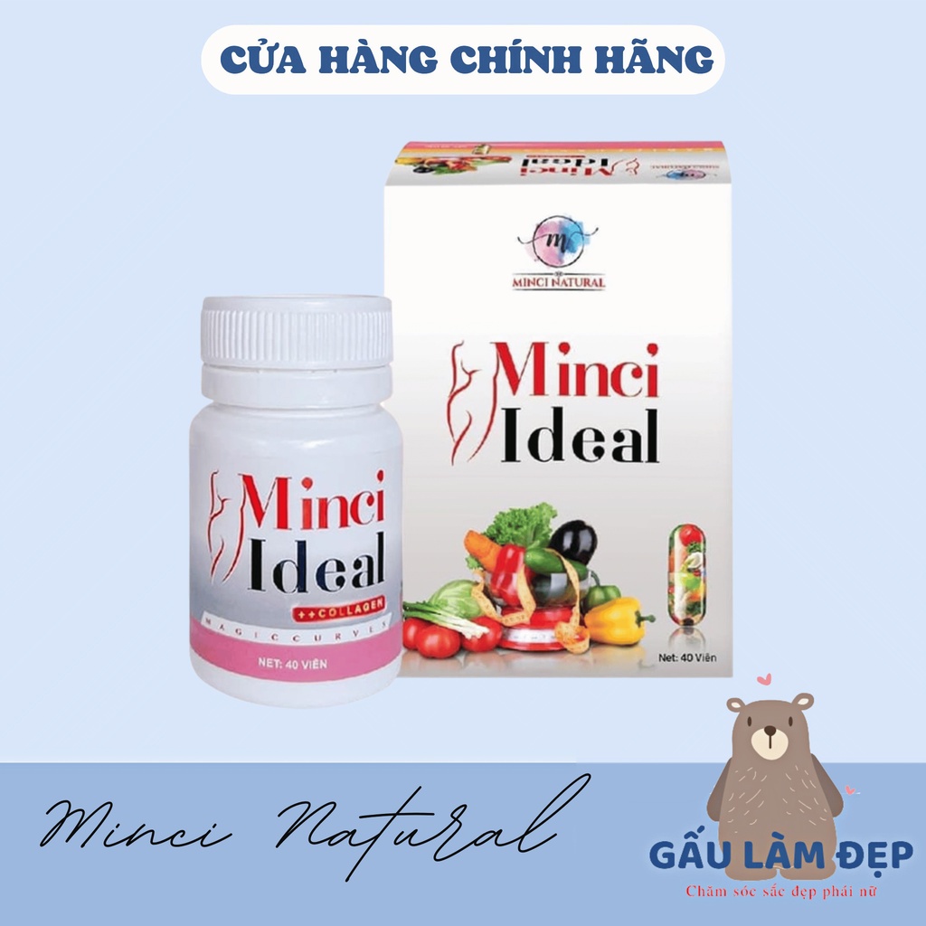 Thảo Mộc Hỗ Trợ Giảm Cân Minci Ideal Magiccurves Viên Uống Đẹp Dáng Lọ 40 Viên