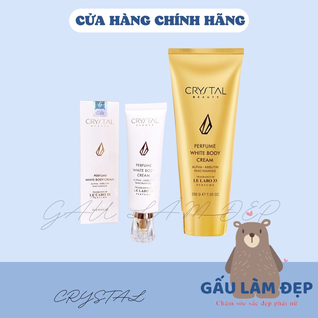 Kem dưỡng trắng da body hương nước hoa Le Labo 33 CRYSTAL