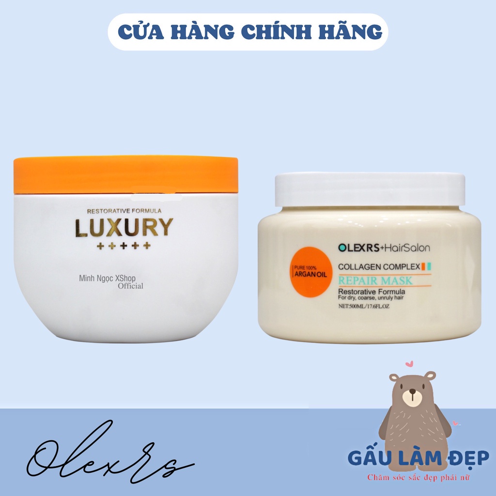 Kem Ủ Phục Hồi Tóc Chẻ Ngọn Collagen Complex Repair Mask Olexrs Hair Salon