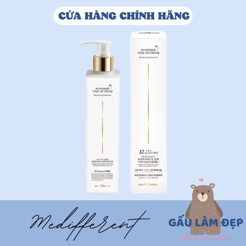 Medifferent In Shower Tone Up Cream - Sữa Tắm Truyền Trắng Da 300ml