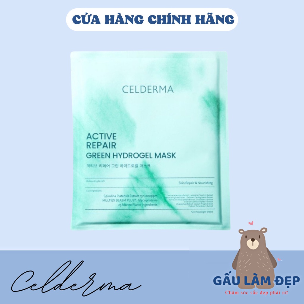 Mặt Nạ Thạch Tảo Xoắn Celderma Active Repair Green Hydrogel
