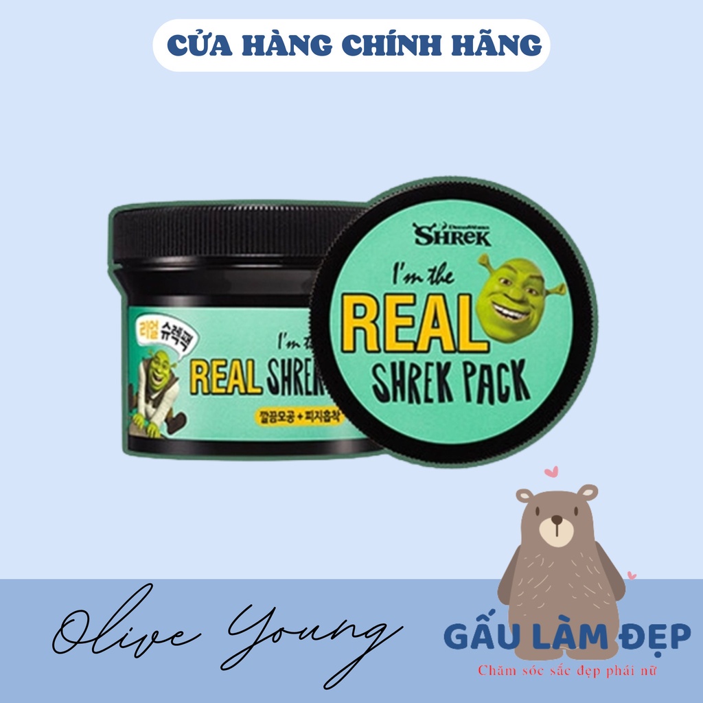 Mặt Nạ Đất Sét Bạc Hà Shrek Pack I’m The Real 110g