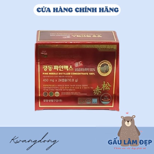 Tinh Dầu Thông Đỏ Kwangdong Hộp 24 Viên