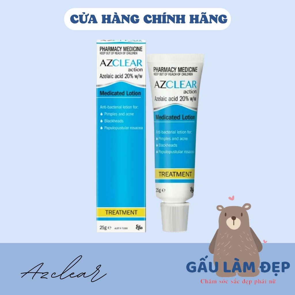 Kem Bôi Đa Năng Azclear 20% Azelaic acid Giảm Mụn, Mờ Thâm