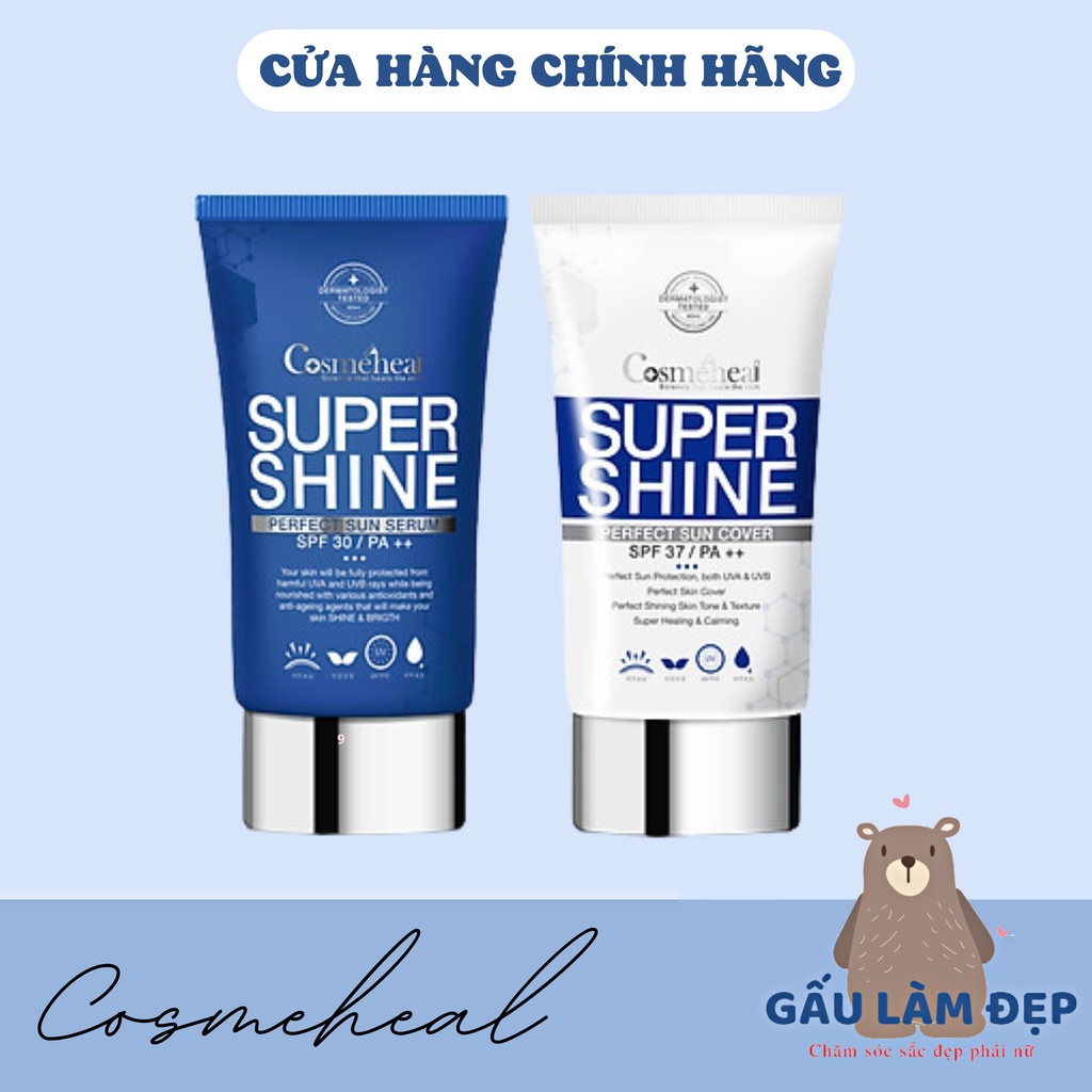 Serum & Kem Nền Chống Nắng Cosmeheal Super Shine Perfect Sun 60ml