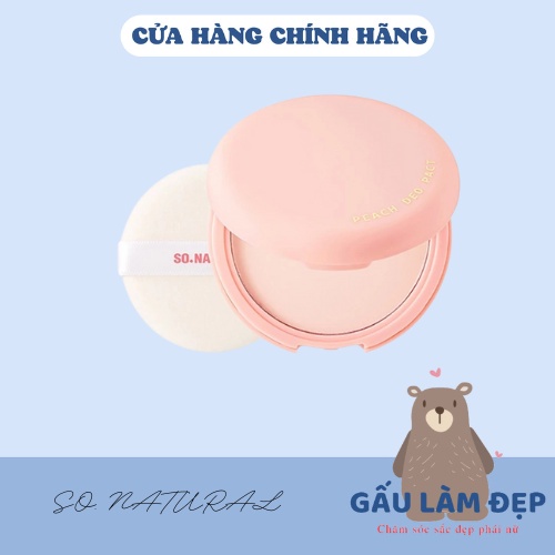 Phấn Nách Bột Khô Peach Deo Pact SO NATURAL Mùi Đào, Khô Thoáng Nâng Tone Da