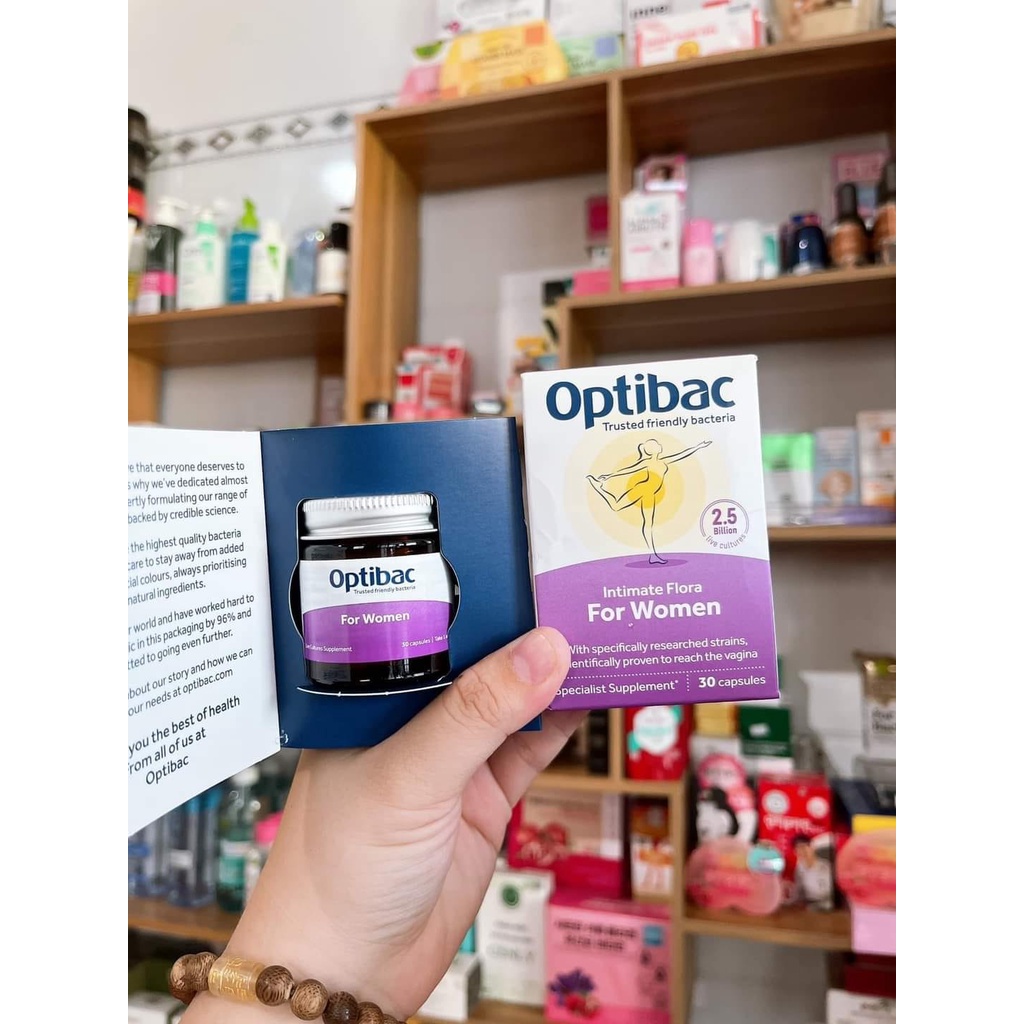 Men Vi Sinh Phụ Khoa, Chăm Sóc Vùng Kín OPTIBAC 30 Viên