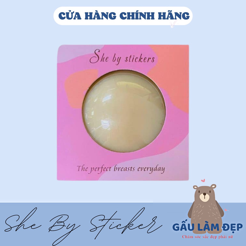 FULL HỘP 3 CẶP DÁN NGỰC SHE BY STICKER DÁN NHŨ HOA SIÊU MỎNG-CÓ TÁCH LẺ 1 CẶP