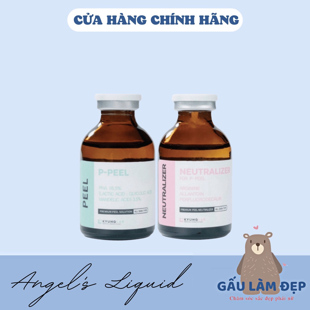 Bộ Đôi Thay Da Sinh Học Peel Kyung Lab - P-Peel + Neutralizer Giúp Trẻ Hóa Xóa Mờ Nếp Nhăn, Se Khít Lỗ Chân Lông
