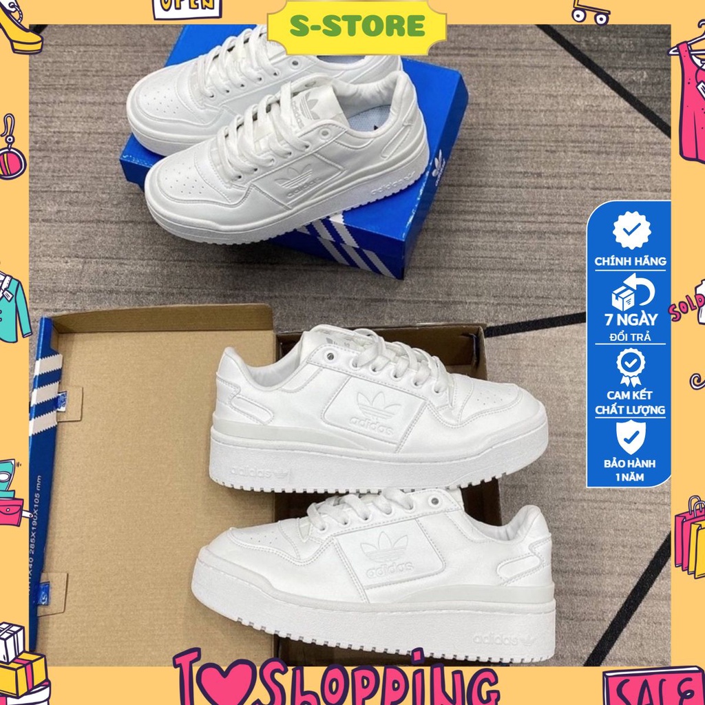 GIÀY THỂ THAO SNEAKER DAS FORUM TRẮNG FULL, DAS FORUM ĐỘN ĐẾ BẢN CAO CẤP NAM NỮ ẢNH THẬT