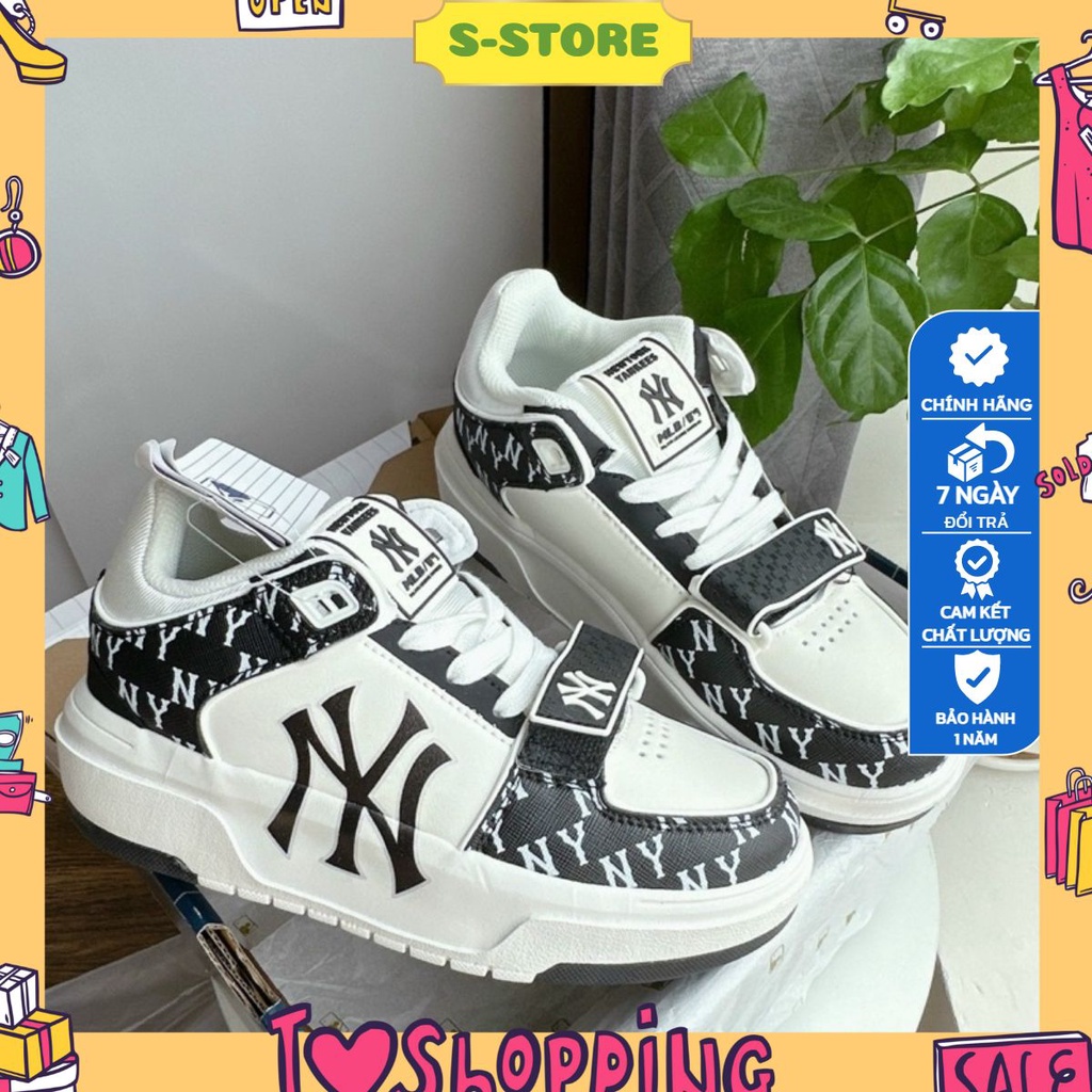 GIÀY MLB chunky monogram mới chữ NY đế cao 4,5cm hottrend 2023