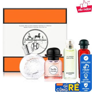 Nước hoa hermes parfums set 4 chai mini x 7.5ml