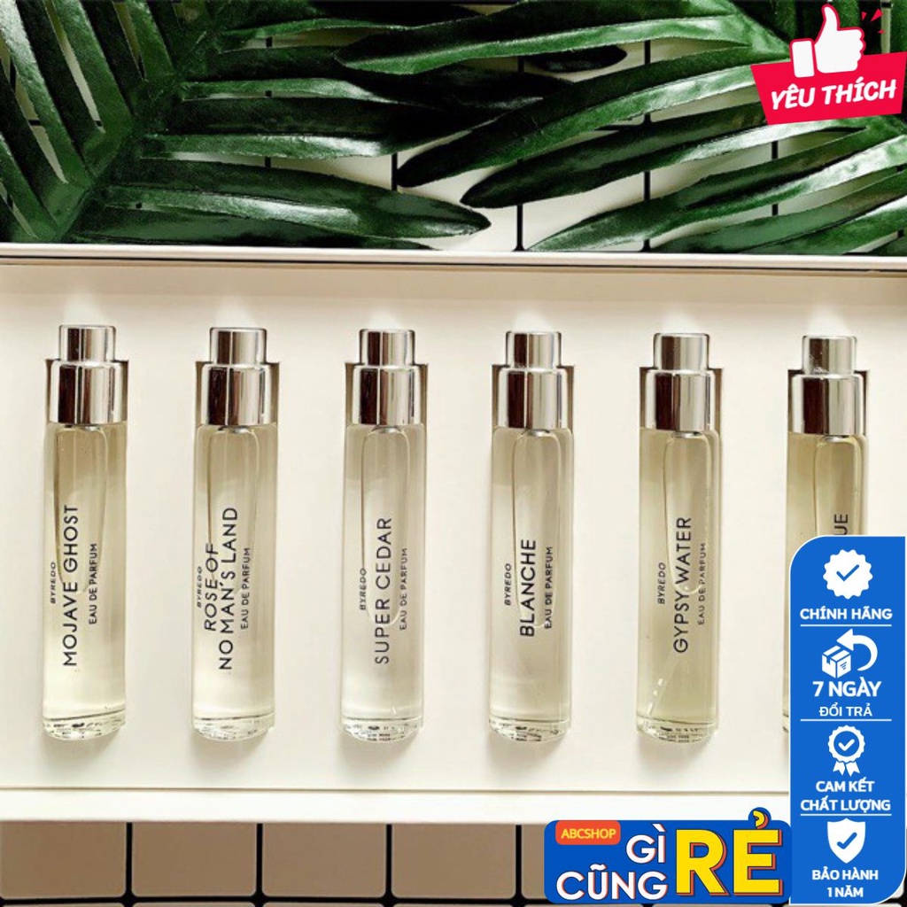 Set nước hoa BYREDO mini size 12ml đủ mùi 
Hàng Chính Hãng