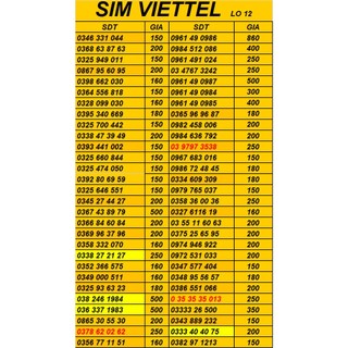 SIM ĐẸP, SIM PHONG THỦY hottt ***