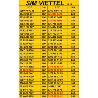 SIM ĐẸP, SIM PHONG THỦY hottt ***