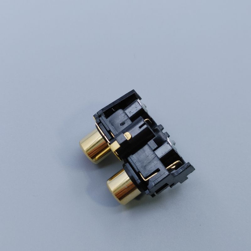 Jack RCA, AV, jack bông sen đôi đồng mạ vàng