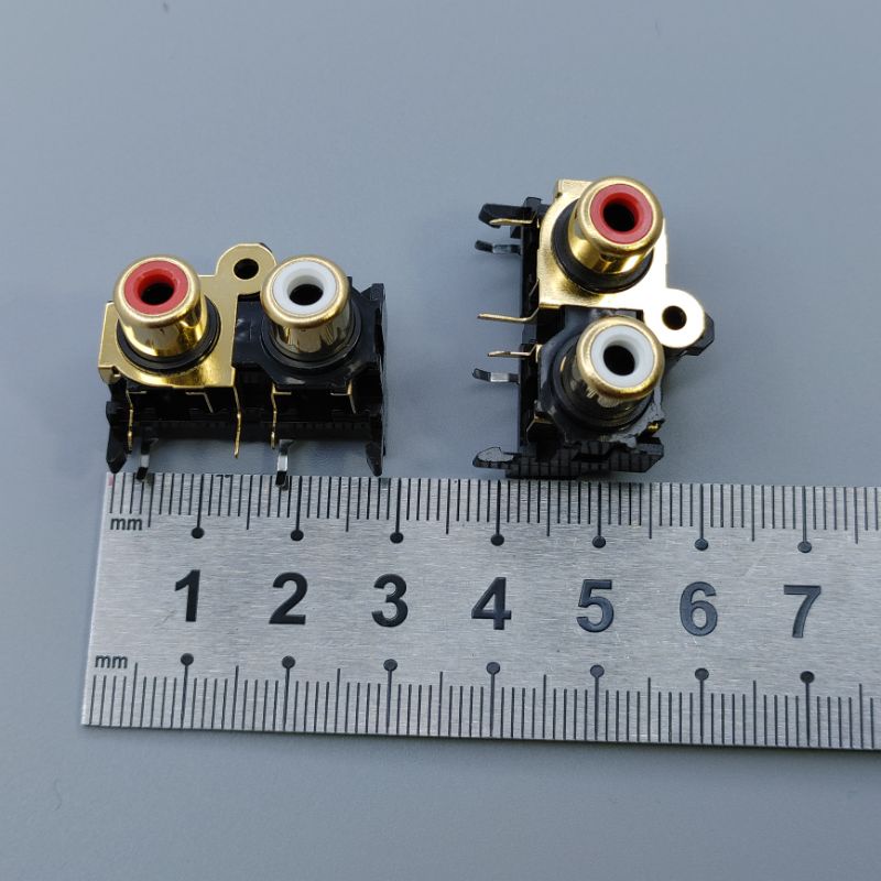Jack RCA, AV, jack bông sen đôi đồng mạ vàng