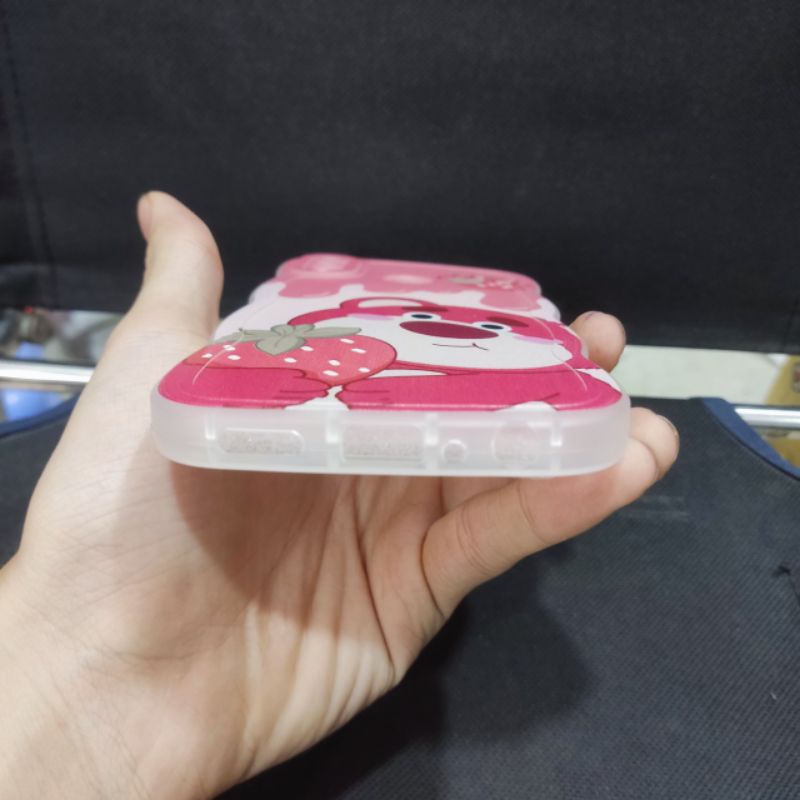 Ốp lưng Huawei nova 3i dẻo viền lượng sóng lưng in hình gấu dâu