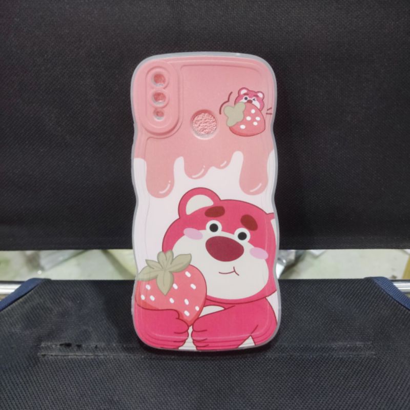 Ốp lưng Huawei nova 3i dẻo viền lượng sóng lưng in hình gấu dâu