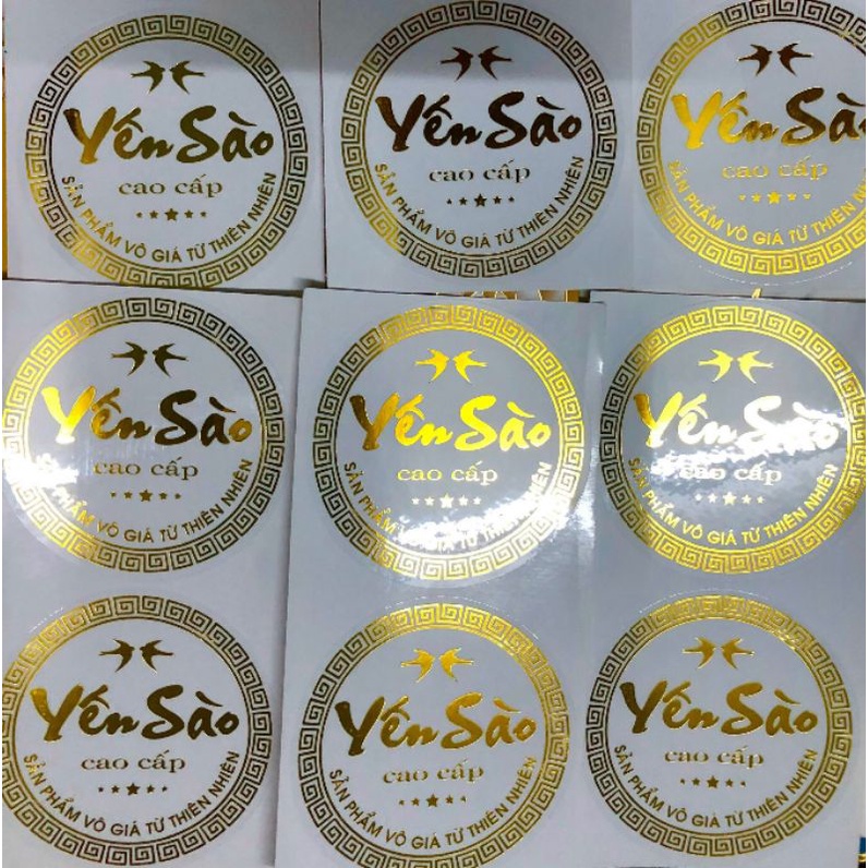 TEM DÁN HỘP YẾN SÀO CAO CẤP