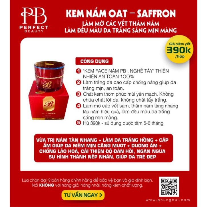 Kem Face Nám PB Chính Hãng Perfect Beauty