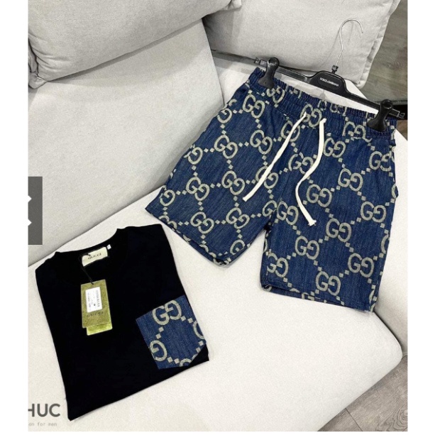 Bộ Quần Áo Thun GC Có Túi Ngắn Tay, Bộ Thể Thao Nam Mùa Hè - AK53 .