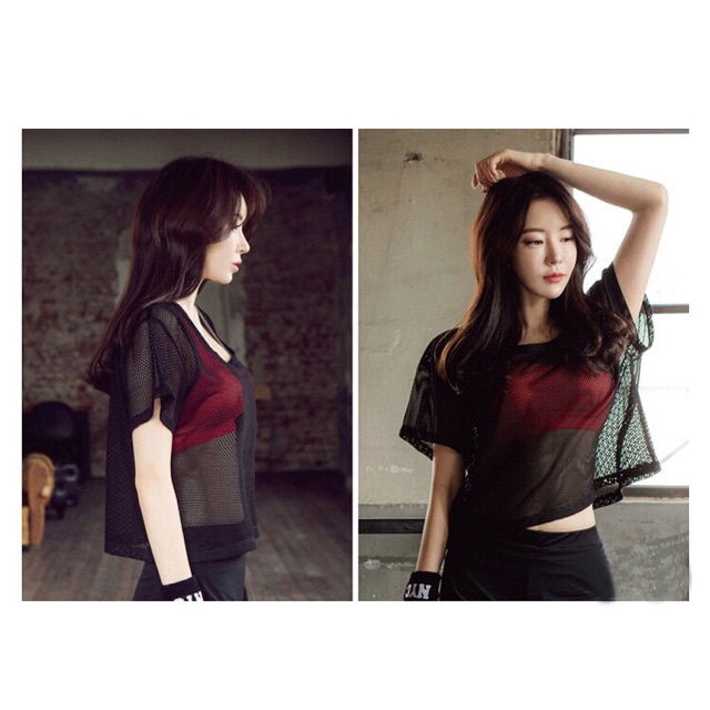 Áo lưới tập gym  đi biển yoga thể thao