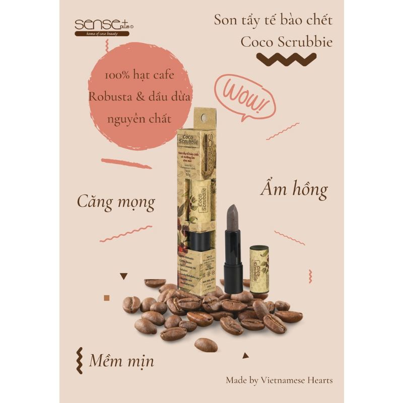Sale Cận Date_Son Tẩy Da Chết Coco Scrubbie Sense Plus