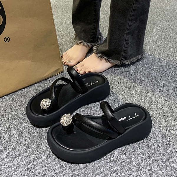 Dép lê đế cao Dép xỏ ngón nữ