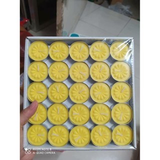 Nến tealight cháy 2h hoa mai bông mai hộp 100 viên nến không khói sáp paraffin 2 tiếng