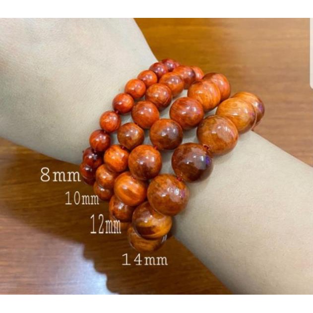 Vòng tay gỗ huyết long cao cấp phong thủy - vòng trang sức đem lại may mắn cho người đeo
