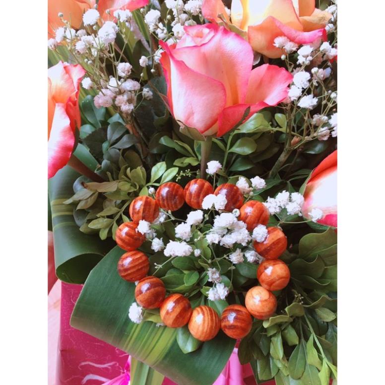 Vòng tay gỗ huyết long cao cấp phong thủy - vòng trang sức đem lại may mắn cho người đeo