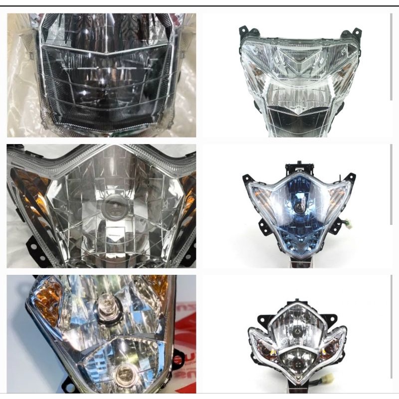 Chóa đèn trước satria raider xăng cơ fi 2k6 chóa phượng