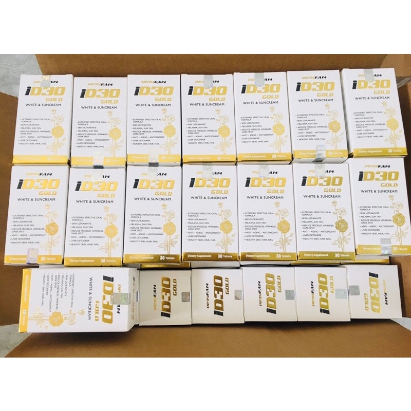 Viên uống trắng da chống nắng PETYFAN ID30 GOLD