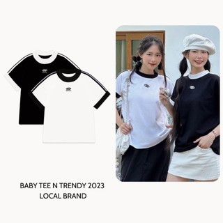 Áo Baby Tee logo B, Áo Thun Baby Tee Cotton 100% Nam Nữ Unisex localbrand.studio New 2023