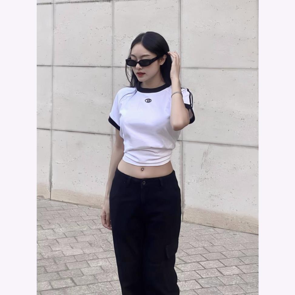 Áo Baby Tee logo B, Áo Thun Baby Tee Cotton 100% Nam Nữ Unisex localbrand.studio New 2023