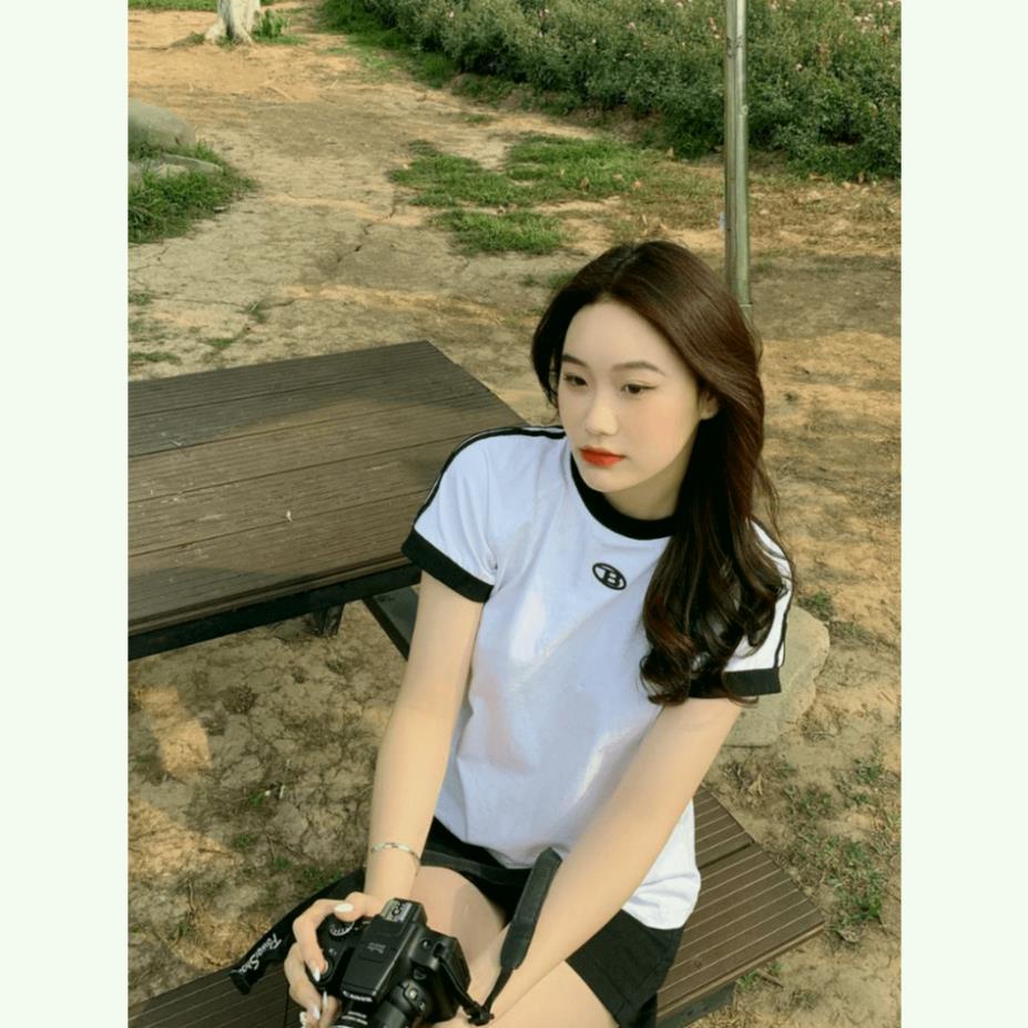 Áo Baby Tee logo B, Áo Thun Baby Tee Cotton 100% Nam Nữ Unisex localbrand.studio New 2023