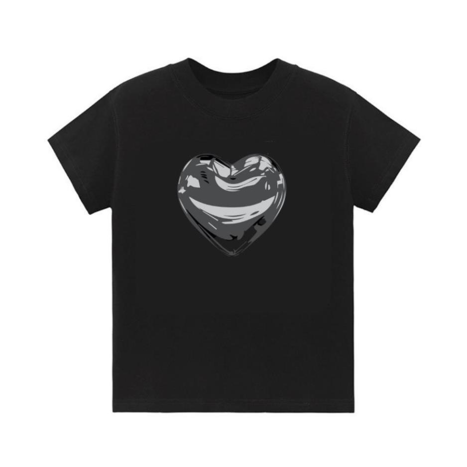 Áo BABY TEE BLACK HEART, áo thun baby tee cotton 100% localbrand.studio New 2023 | BigBuy360 - bigbuy360.vn
