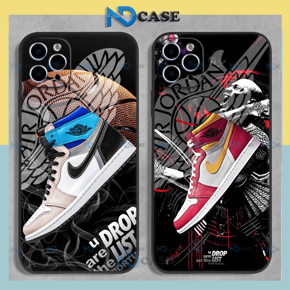 Ốp lưng iphone giầy nike shoes cạnh vuông chống sốc bảo vệ camera silicon dẻo ip 6/6s/7/8/X/XS/11/12/13/14 Pro Plus Max