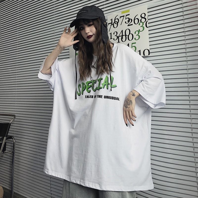 Jiashucheng Áo Thun Tay Ngắn Dáng Rộng Phong Cách Hàn Quốc Thời Trang Mùa Hè Cho Cặp Đôi