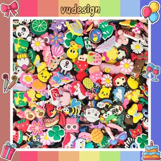 Phụ Kiện Trang Trí Giày Crocs Jibbitz DIY Hoạt Hình Đáng Yêu/ Sticker nhựa gắn dép Vudesign - JIZBIT/ JITBIZ