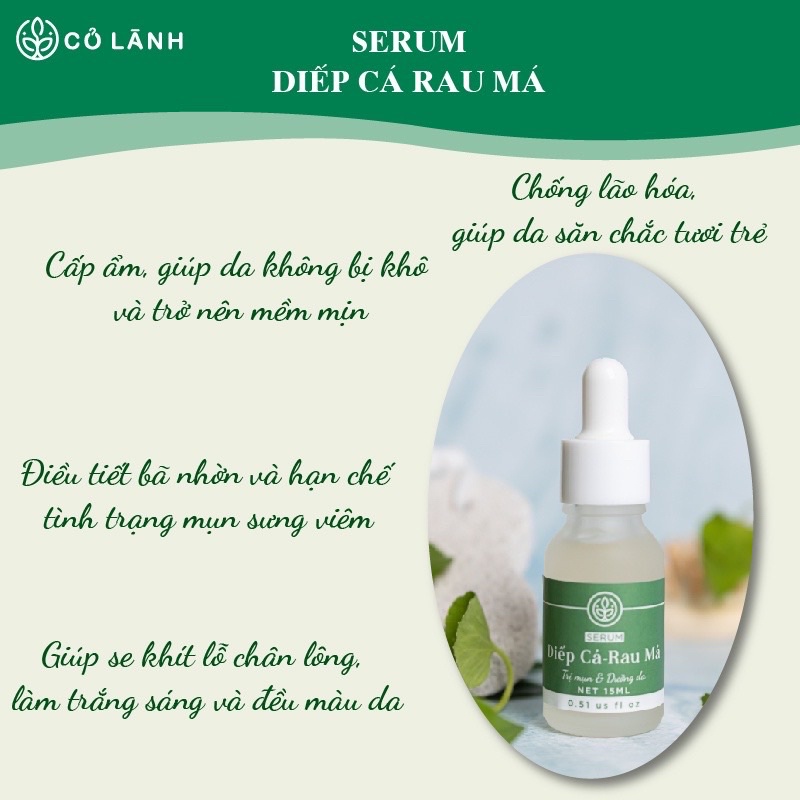 Serum diếp cá rau má Cỏ Lành 4ml