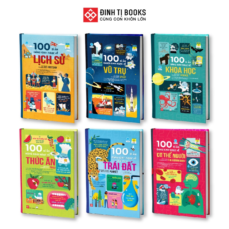 Sách - 100 Bí Ẩn Đáng Kinh Ngạc Về...(6 Cuốn)