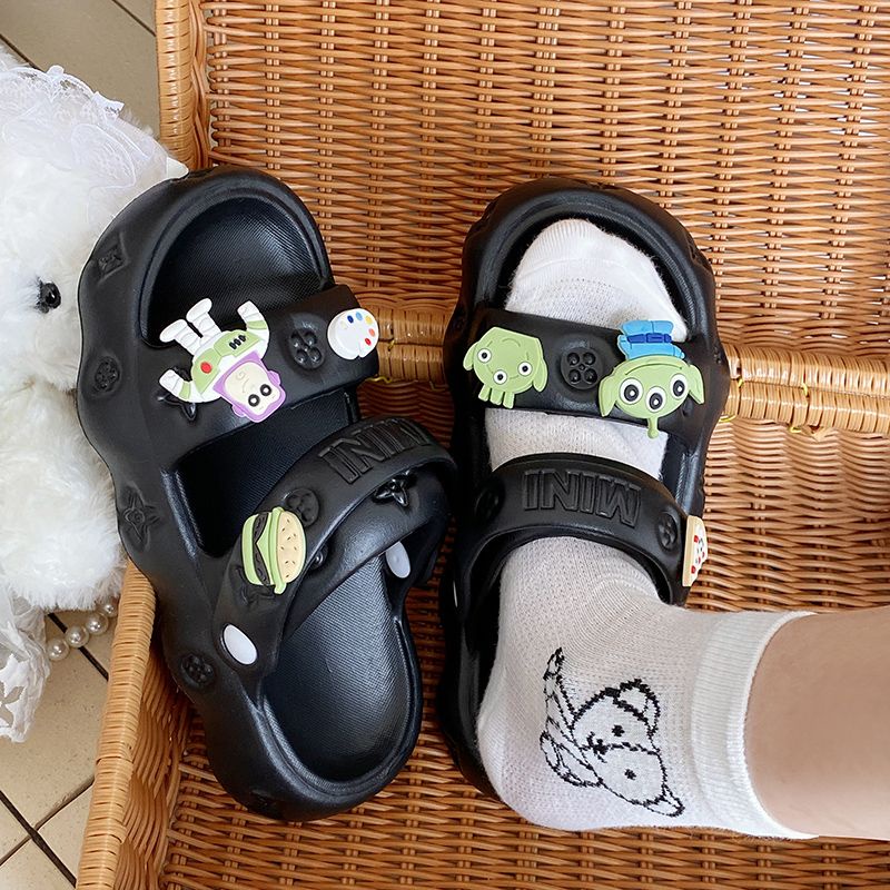 Giày Sandal Đế Mềm Dày Hai Cách Mang Chống Trượt Thoải Mái Thời Trang Mùa Hè Dành Cho Bạn Nữ