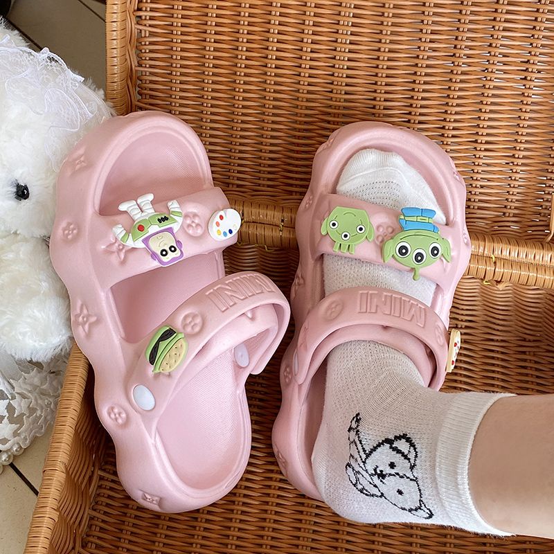 Giày Sandal Đế Mềm Dày Hai Cách Mang Chống Trượt Thoải Mái Thời Trang Mùa Hè Dành Cho Bạn Nữ