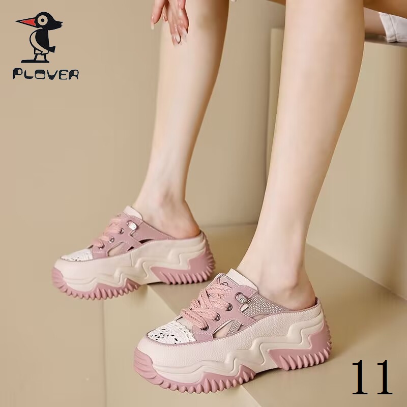 Dép Sandal Đế Dày Phối Lưới Thoáng Khí Đính Đá Thời Trang Mùa Hè Phong Cách Mới Cho Nữ