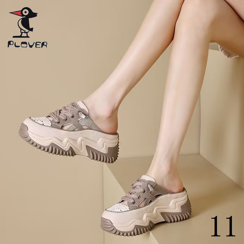 Dép Sandal Đế Dày Phối Lưới Thoáng Khí Đính Đá Thời Trang Mùa Hè Phong Cách Mới Cho Nữ