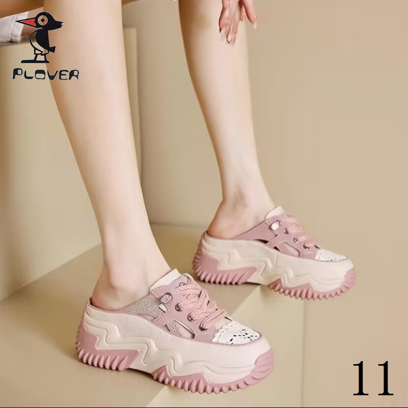 Dép Sandal Đế Dày Phối Lưới Thoáng Khí Đính Đá Thời Trang Mùa Hè Phong Cách Mới Cho Nữ