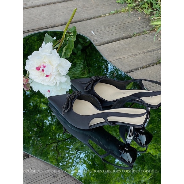 Giày Cao Gót Đính Nơ - Ảnh Thật Shop Tự Chụp